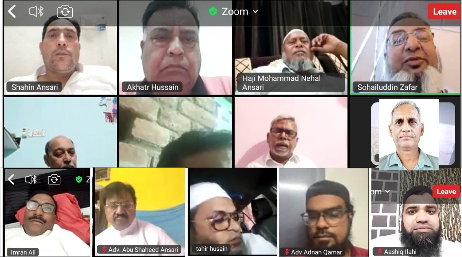ऑल इंडिया पसमांदा मुस्लिम महाज़ की ज़ूम मीटिंग और वक्फ संशोधन कानून 2025 पर चर्चा